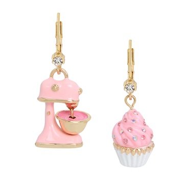 Betsey Johnson Womens Sweetheart Earrings