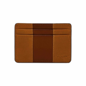 Fossil Men's Leather Minimalist Card Case Front Pocket Wallet for Men