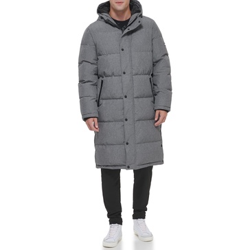 DKNY Arctic Cloth Hooded Extra Long Parka Jacket