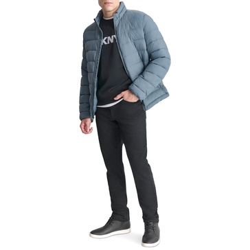 DKNY Men's Jon Quilted Stand Collar Puffer Jacket