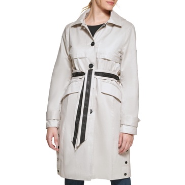 KARL LAGERFELD Paris Women's Belted Trench Coat