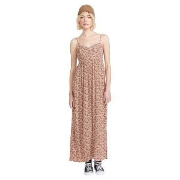 Volcom Women's Part Time Luver Maxi Printed Dress