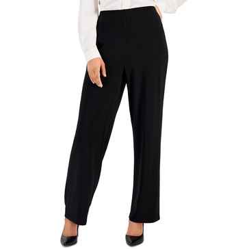 Anne Klein Women's Solid Ity Wide Leg Knit Pant-Regular