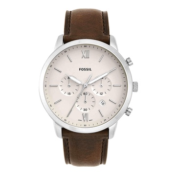 Men's Neutra Chronograph Brown Leather Strap Watch 44mm