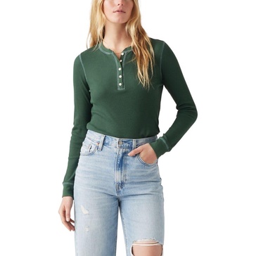 Women's Jakob Long Sleeve Waffle-Knit Henley Top