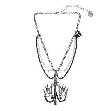 Betsey Johnson Womens Chandelier Pendant Necklace