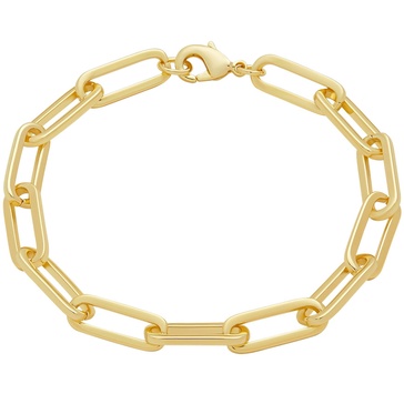 Amazon Essentials 14k Gold Plated or Silver Plated Chunky Chain Link Bracelet 7.5"