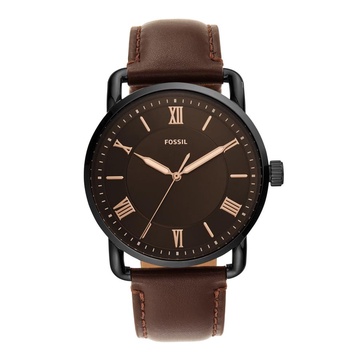 Fossil Copeland Men's Watch with Slim Case and Genuine Leather Band