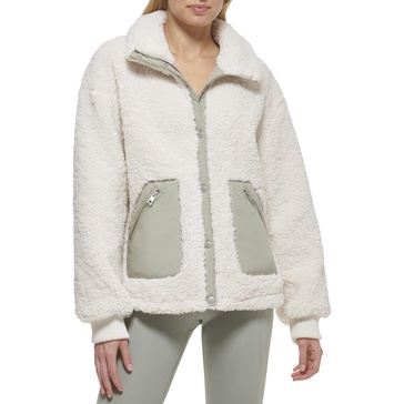 Levi's Women's Sherpa Teddy Jacket (Standard & Plus Sizes)