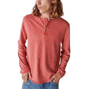 Lucky Brand Men's Weekend Slub Jersey Long Sleeve Henley