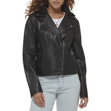 Levi's Women's The Classic Faux Leather Motorcycle Jacket (Regular & Plus Size)