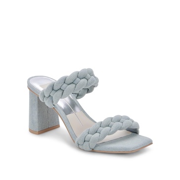 DOLCE VITA Women's PAILY Heeled Sandal, Light Blue Denim, 8.5