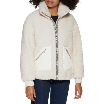 Levi's Women's Sherpa Teddy Jacket (Standard & Plus Sizes)