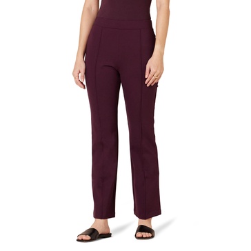 Amazon Essentials Women's Ponte Pull-On Mid Rise Ankle Length Pants