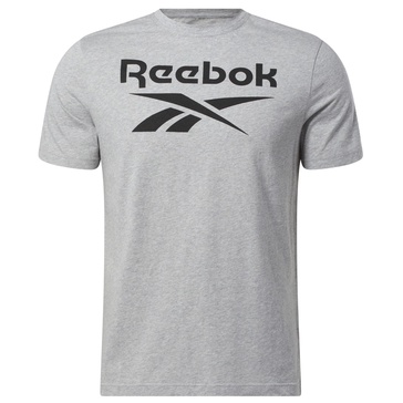 Reebok Men's Identity Big Stacked Logo Tee