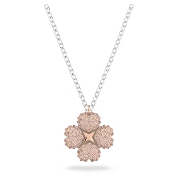 SWAROVSKI Latisha Pendant, Flower, Pink, Mixed metal finish