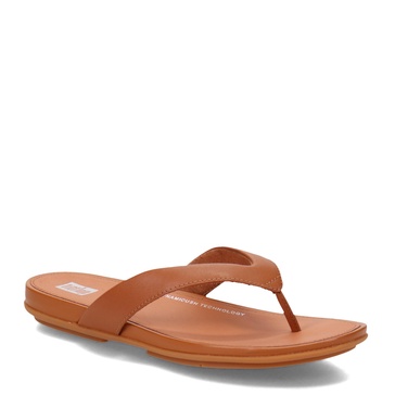 FitFlop Womens Gracie Leather Flip-Flops