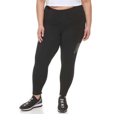 DKNY Women's Sport Tummy Control Workout Yoga Leggings