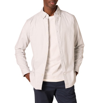 Amazon Essentials Men's Long-Sleeve Regular-Fit Stretch Oxford Shirt (Available in Big & Tall)