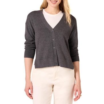 Amazon Essentials Women's V-Neck Lightweight Cropped Relaxed-Fit Cardigan Sweater