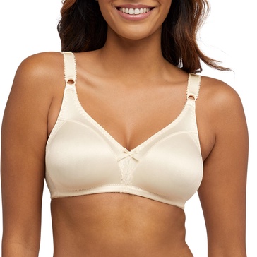 Bali Women's Double Support Wire-Free Bra, Light Beige, 38C