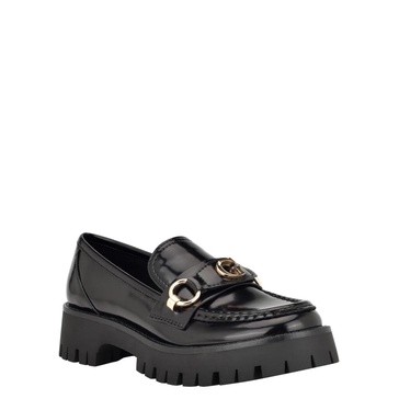 Women's Almost Slip-On Lug Sole Round Toe Bit Loafer