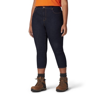 Dickies Women's Plus Size Perfect Shape Denim Capri Pant