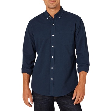 Amazon Essentials Men's Regular-Fit Long-Sleeve Pocket Oxford Shirt