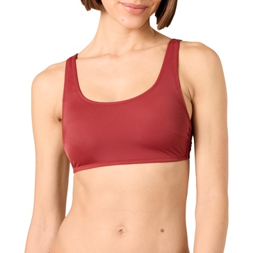 Amazon Essentials Women's Scoop Neck Swim Crop Top