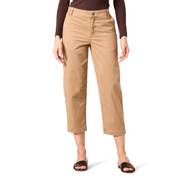 Amazon Essentials Women's Stretch Chino Barrel Leg Ankle Pant (Previously Goodthreads)