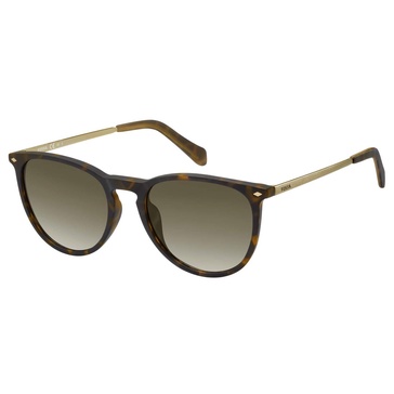 Fossil FOS3078s Round Sunglasses, Dark Havana, 53 mm