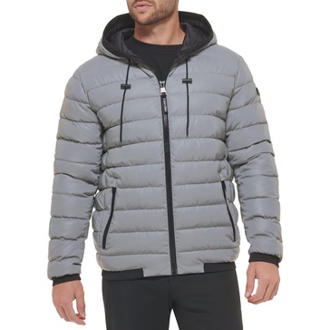 Calvin Klein Men's Snap Front Puffer Jacket