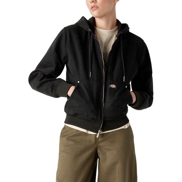 Duck Canvas Textured Fleece Lined Jacket - Women's