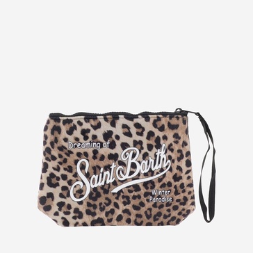 Mc2 Saint Barth Scuba Clutch Bag With Leo Pattern