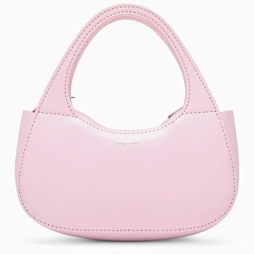 Coperni Micro Baguette Swipe Bag Pink Leather