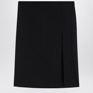 Philosophy Grey Wool Blend Split Skirt