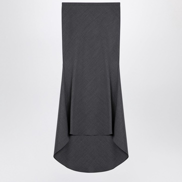 Philosophy Grey Wool Blend Asymmetrical Skirt