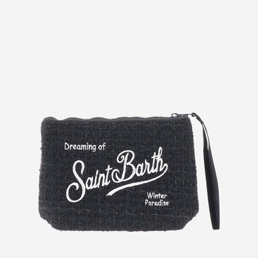 Mc2 Saint Barth Black Scuba Clutch Bag