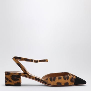 Aquazzura Pump French Flirt 35 Leopard Print Leather