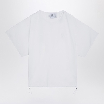 Adidas By Wales Bonner White Cotton T Shirt With Drawstring