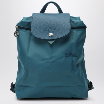 Longchamp Le Pliage Green Paon Coloured Backpack M