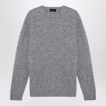 Roberto Collina Grey Cashmere Crew Neck Pullover