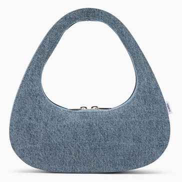 Coperni Baguette Swipe Bag In Denim