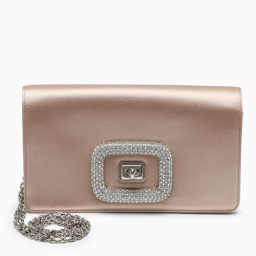 Roger Vivier Satin Powder Clutch Bag Women