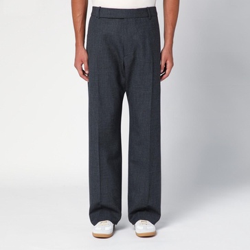 Studio Nicholson Grey Wool Wide Trousers