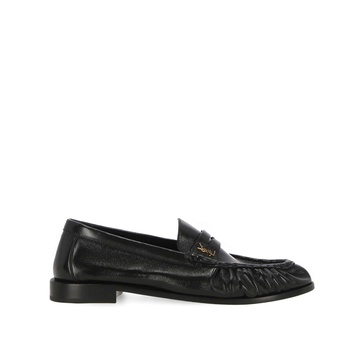 Saint Laurent Cassandre Leather Loafers