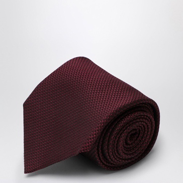 Destin Bordeaux Coloured Silk Tie