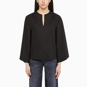 By Malene Birger Wide Black Blouse