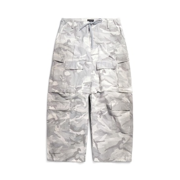 Men's Large Cargo Pants in Light Grey