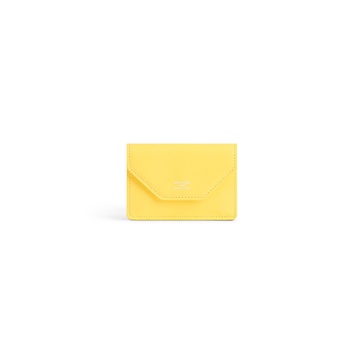 Women's Envelope Mini Wallet  in Yellow